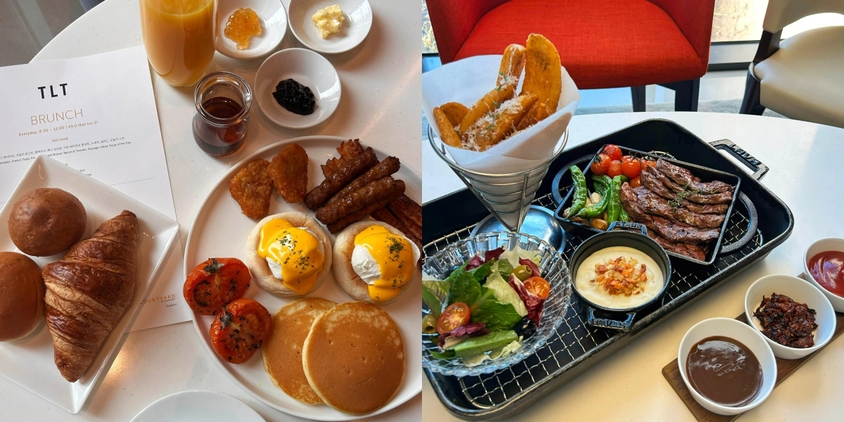 더 레이크 태번의 브런치와 하프아워 메뉴 . 코트야드 바이 메리어트 수원 제공
