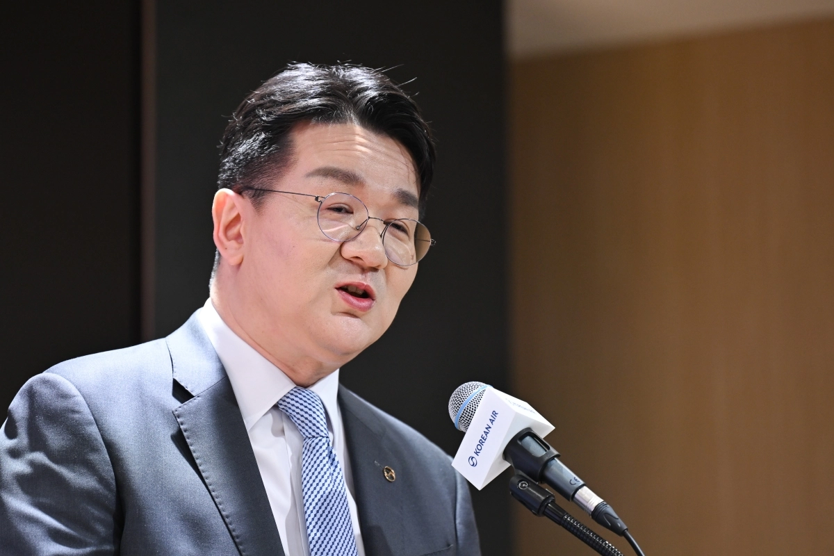 조원태 한진그룹 회장. 공항사진기자단