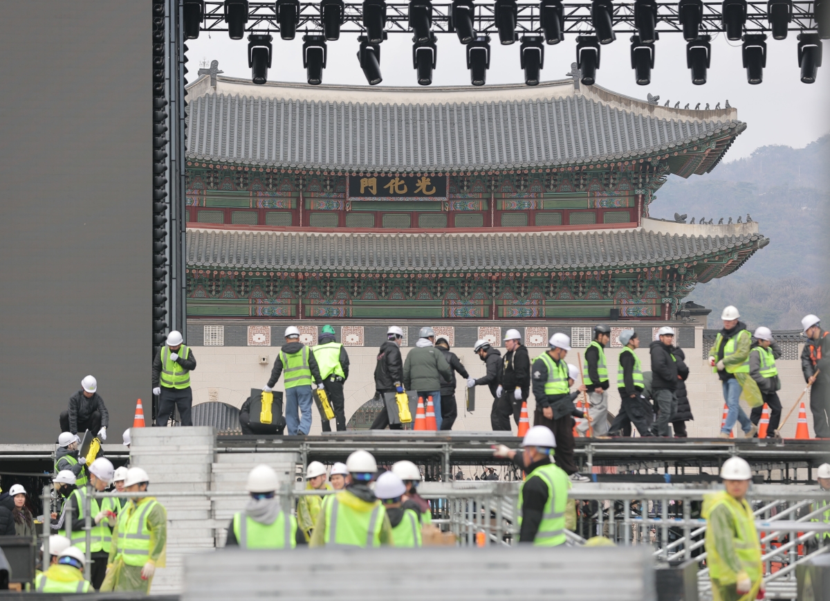 BTS 공연 준비 한창