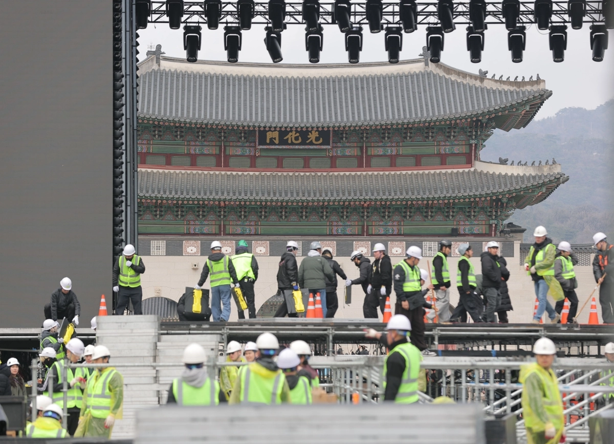 BTS 공연 준비 한창