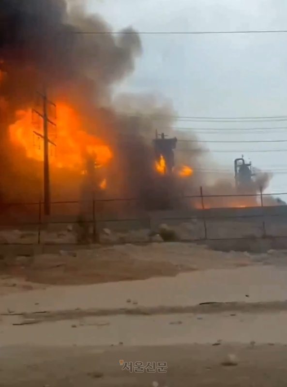 이스라엘은 18일 이란 최대 가스전인 사우스파르스와 남서부 해안 아살루에의 천연가스 정제시설 단지를 폭격했다. 2026.3.19 X 캡처