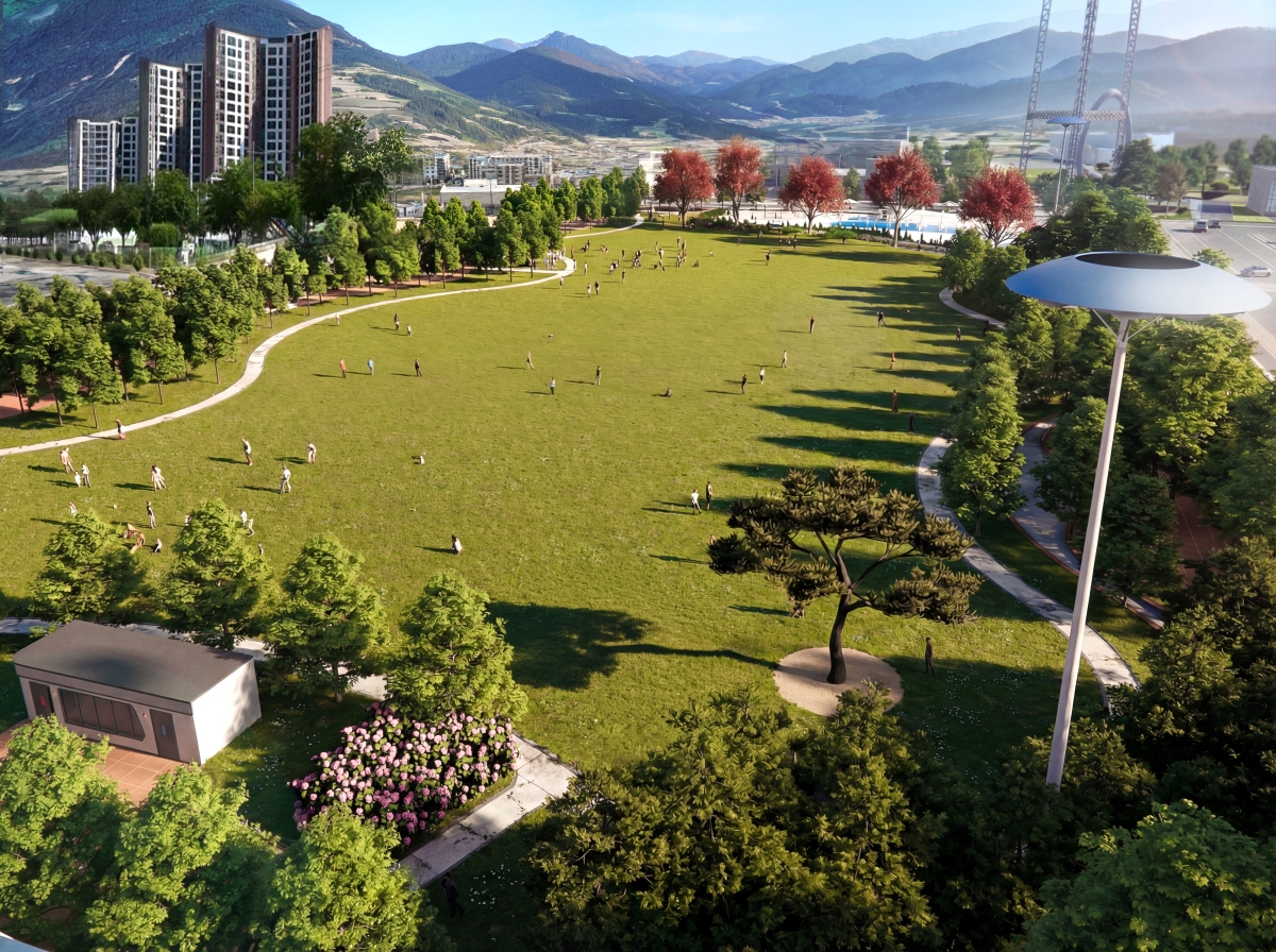 강원 인제군이 8월 인제읍 남북리에 조성할 ‘박인환 공원’ 투시도. 인제군 제공