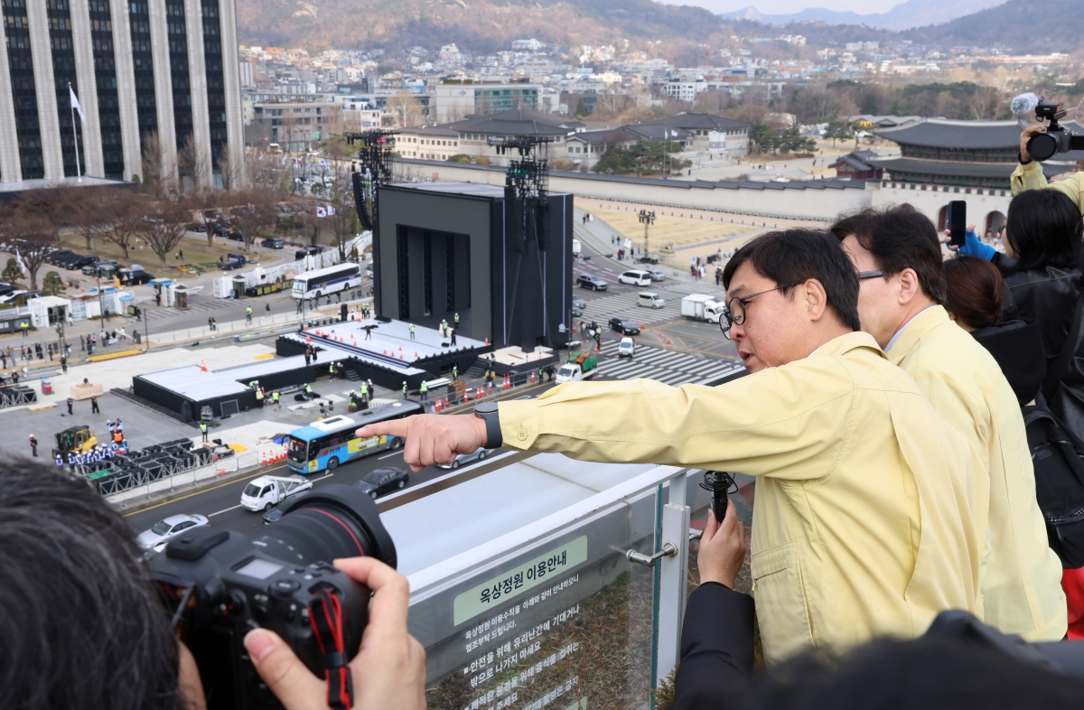 현장 점검하는 최휘영 문화체육관광부 장관. 문화체육관광부 제공