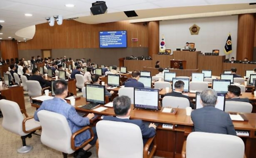 충남도의회 임시회가 열리고 있다. 도의회 제공