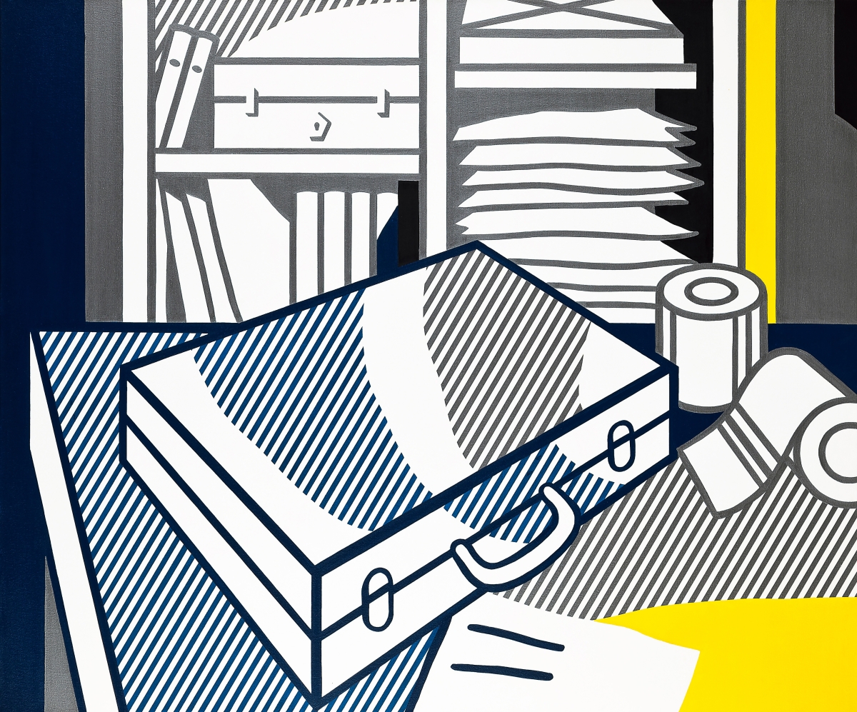 로이 리히텐슈타인의 캔버스 작품 ‘Still Life with Attaché Case’ 서울옥션 제공