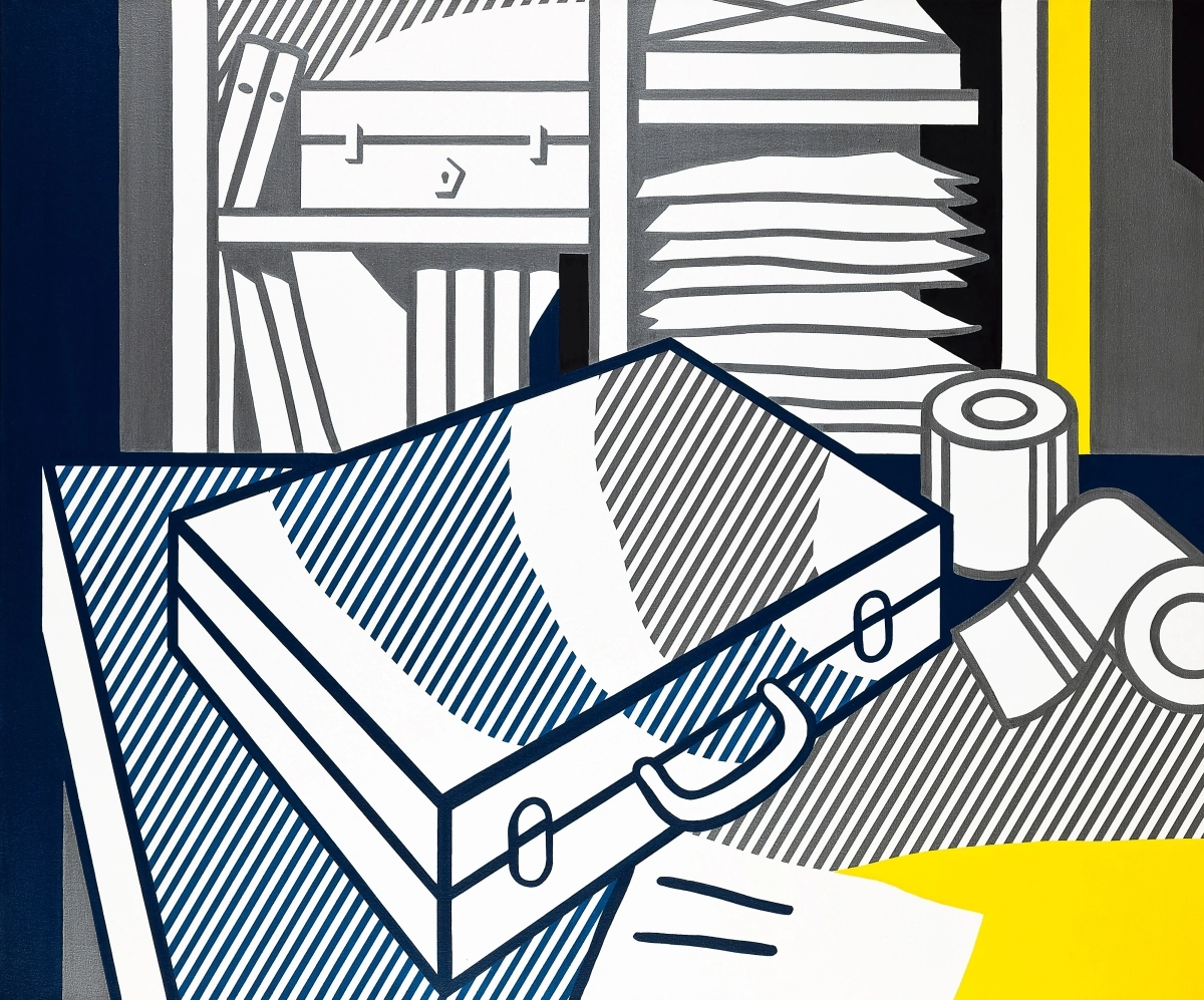 로이 리히텐슈타인의 캔버스 작품 ‘Still Life with Attaché Case’ 서울옥션 제공