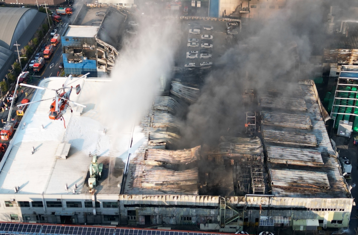 대전서 공장 화재 발생