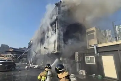 “가스통 폭발” 시민 31명 자력 대피…여주 상가건물 화재