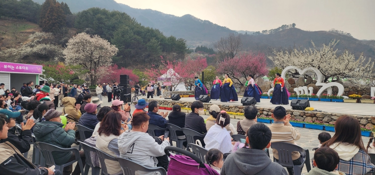 제25회 광양매화축제장 모습.