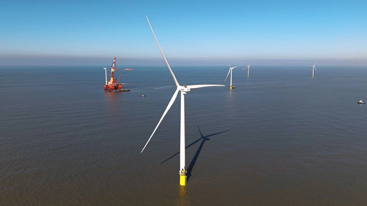 전남 영광군 낙월해상풍력단지 전경. 낙월블루하트 제공