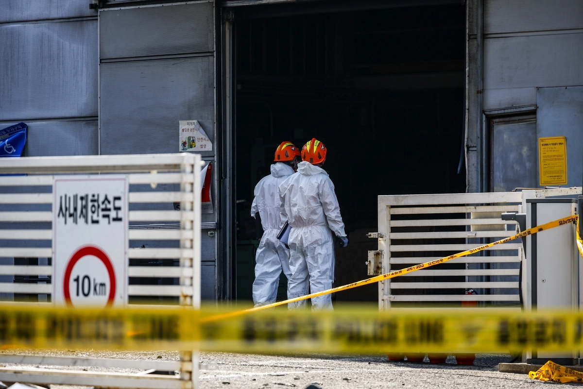 대전 안전공업 합동감식 진행 중