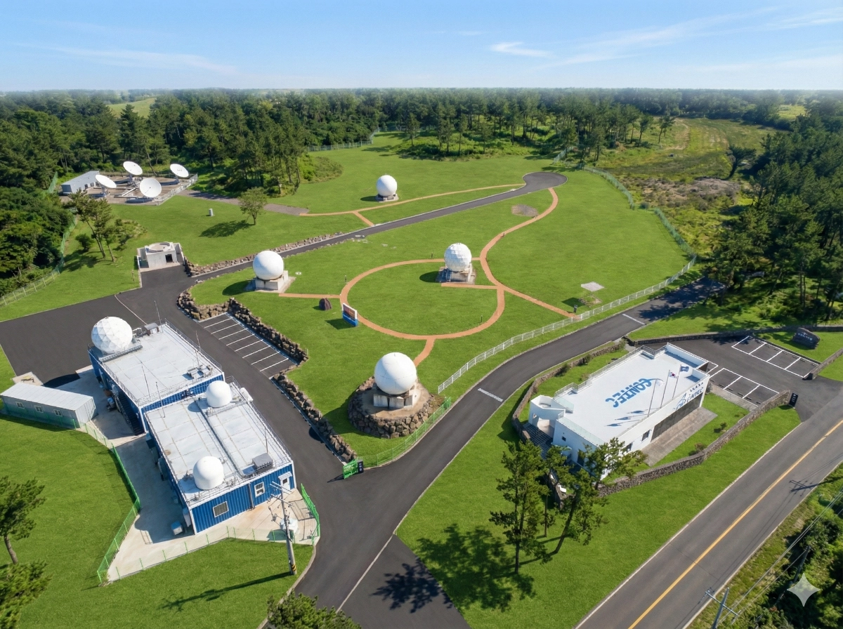 다음 달 4월 2일 문을 여는 아시아 최대 규모 민간 위성 지상국 단지인 컨텍(CONTEC)의 ‘아시안 스페이스 파크’(ASP). 컨텍 제공