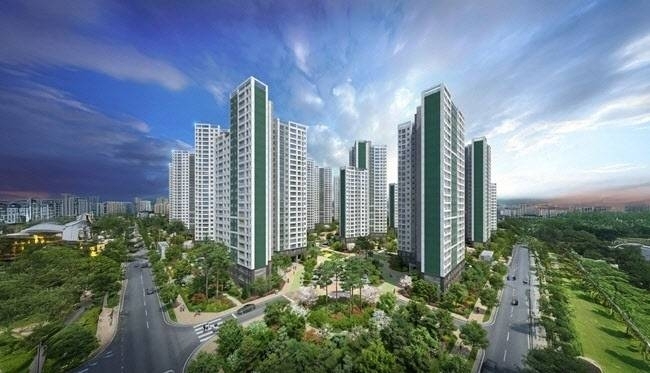 대우 엘크루 조감도.