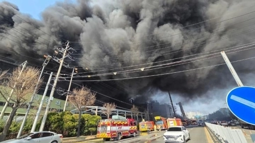 20일 대전시 대덕구 문평동의 자동차부품공장에서 화재가 발생했다. 2026.03.20 뉴시스