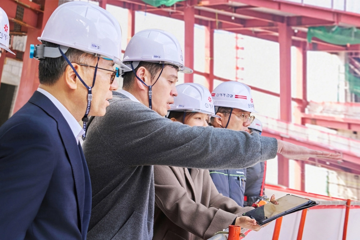 정용진 신세계그룹 회장, ‘스타필드 청라’ 현장 점검