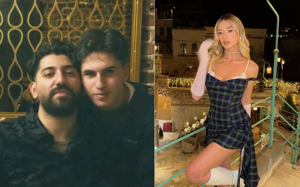 사망한 축구선수 쿤닥츠(왼쪽 사진에서 오른쪽)와 친구인 래퍼 잔바이, 잔바이의 옛 여자친구인 칼라이즈오을루(오른쪽 사진). 인스타그램 @cutecanbay, @aleynakalayciogluu 캡처