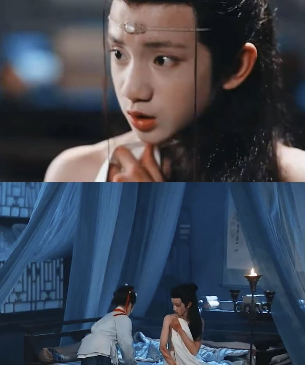 아역 배우와 성인 배우의 부적절한 장면이 담긴 논란의 중국 숏폼 드라마. 사우스차이나모닝포스트(SCMP) 캡처.