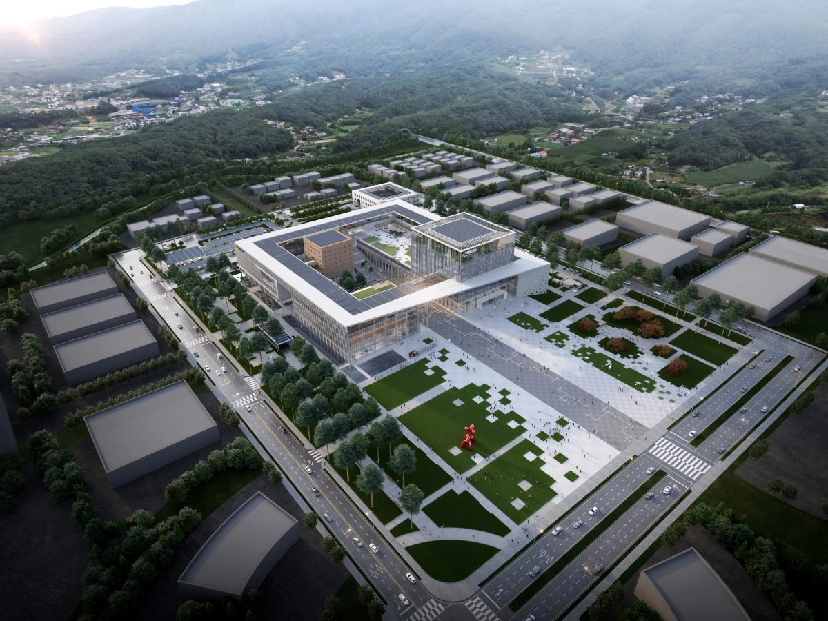 강원도가 춘천 동내면 고은리에 지을 계획인 신청사 조감도. 강원도 제공