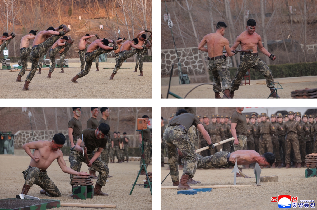 김정은, 총참모부 작전국 직속 특수부대 훈련 참관
