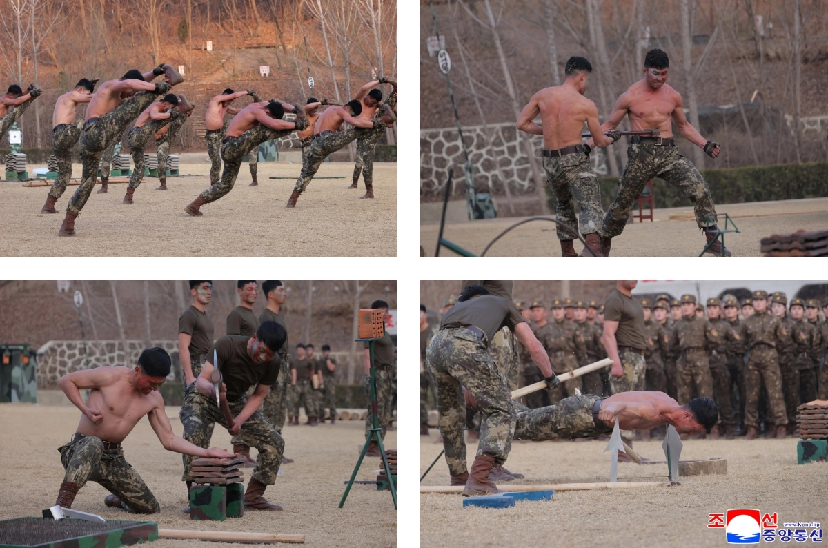 김정은, 총참모부 작전국 직속 특수부대 훈련 참관