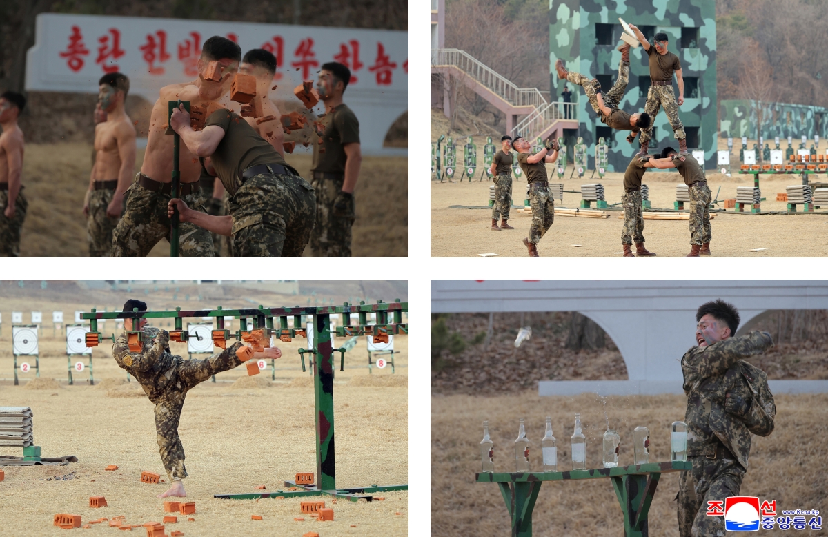 김정은, 총참모부 작전국 직속 특수부대 훈련 참관