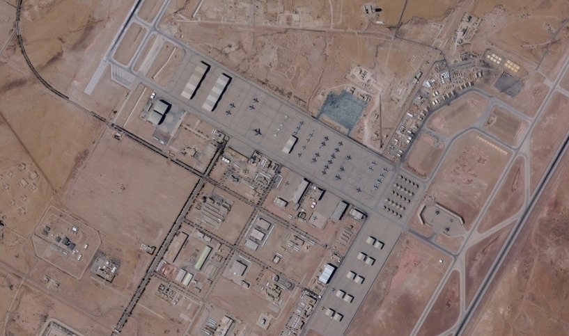 21일(현지시간) 인공위성으로 촬영된 사우디아라비아 프린스술탄 미국 공군기지 모습. 2026.2.21 로이터 연합뉴스(플래닛랩스 제공)