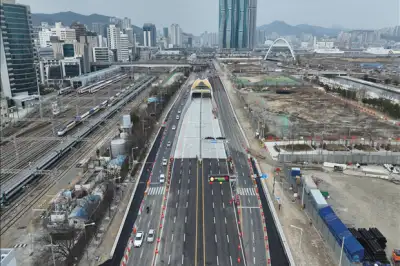 부산항 북항 배후도로 충장지하차도 31일 우선개통
