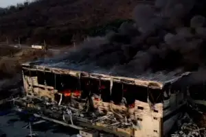 용인 처인구 물류창고서 큰 불…인명 피해 없어