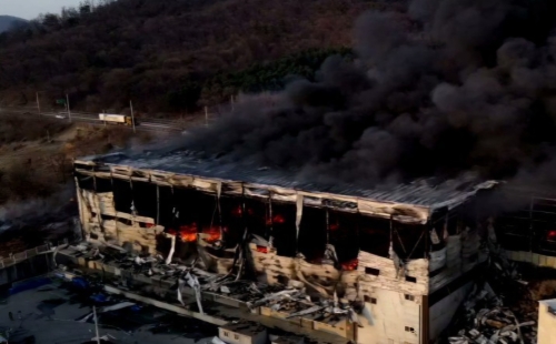 용인 물류창고 화재현장