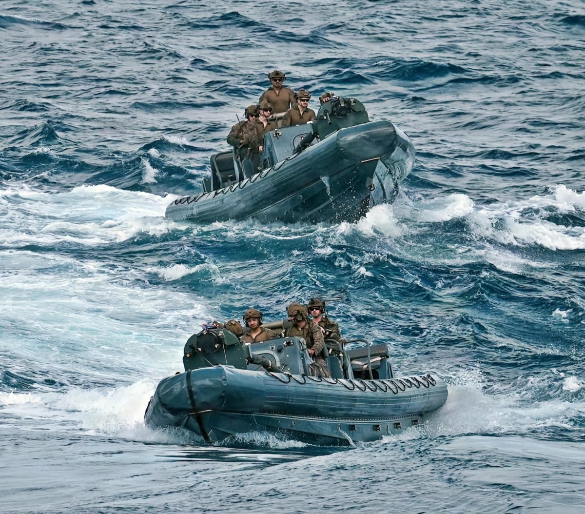 카리브해에서 불법 마약 단속 작전을 벌이는 미 해병대. USMC 자료사진