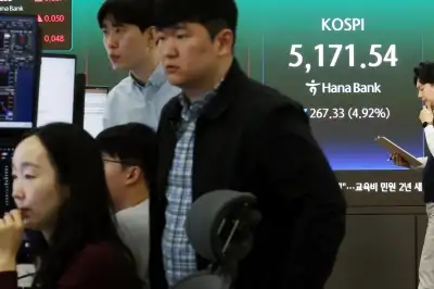 코스피 한때 5%대 급락… 환율 4.5원 오른 1513.4원 개장
