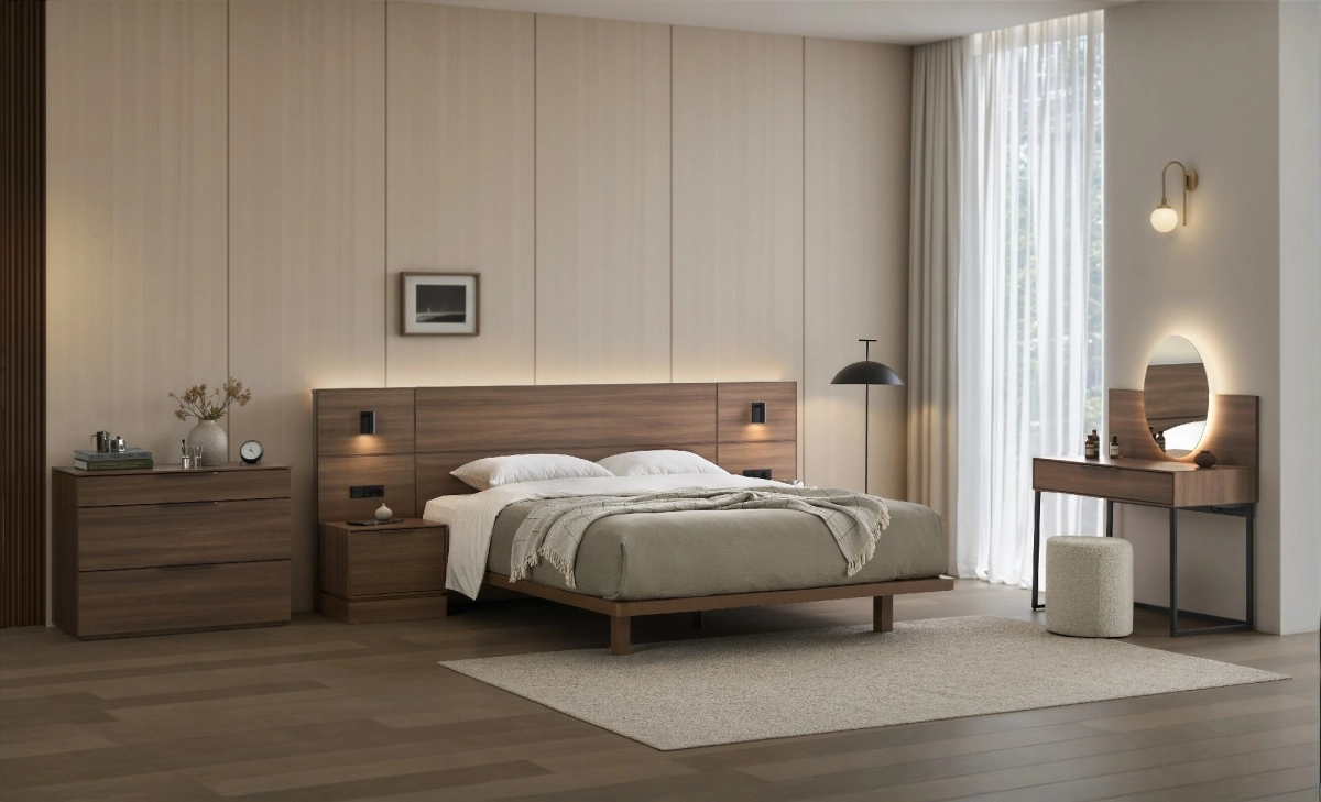 호텔형 침대 ‘스와니에’. 현대리바트 제공