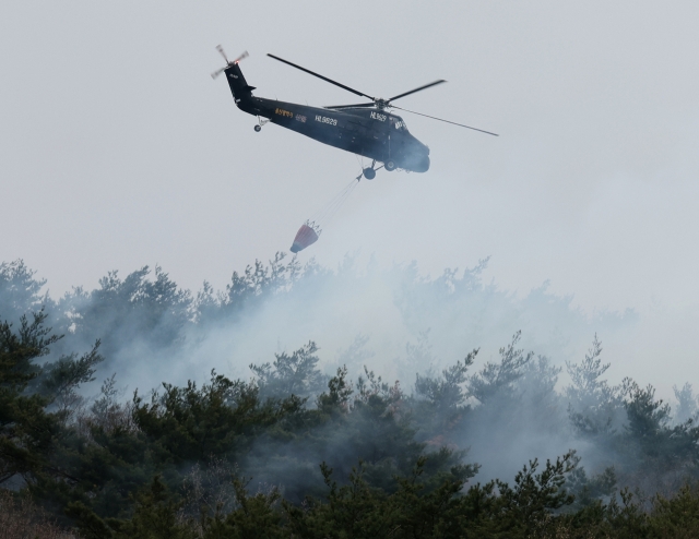울산 산불 진화. 서울신문DB