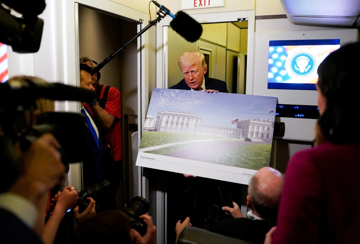 트럼프, 전쟁 와중에도 연회장 확장