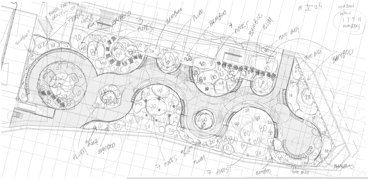 가브리엘 오로즈코,  ‘가브리엘 오로즈코 정원’ 스케치 ©가브리엘 오로즈코. 작가 및 리움미술관 제공