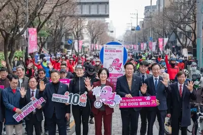 봄바람 휘날리는 강동 ‘벚꽃 라이딩’… 천호자전거거리서 출발