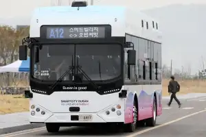 [포토] 부산 에코델타시티, 자율주행버스 운행 개시