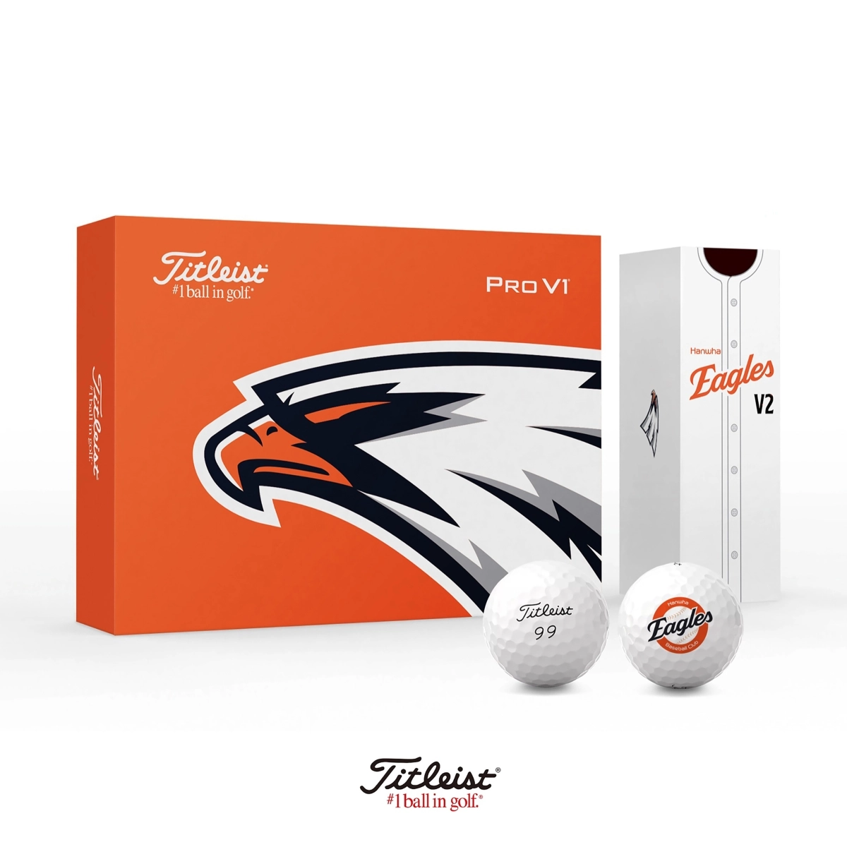 프로야구  한화 이글스  라이선싱 에디션 타이틀리스트 골프볼. 타이틀리스트 제공.
