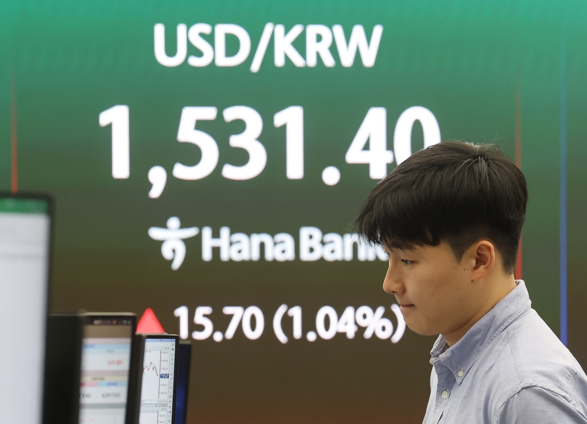 1,530원 넘어선 원/달러 환율