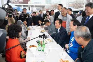 철원 달려간 정청래… 우상호 강원지사 후보 지원 사격