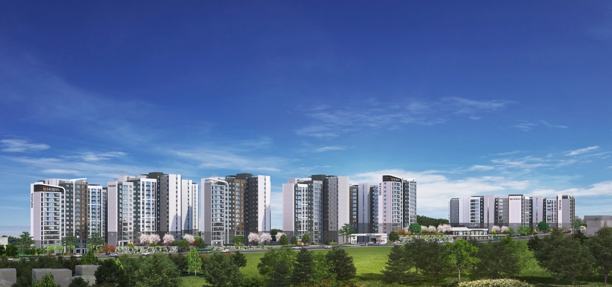 호반건설, ‘위파크 제주’ 1단지 투시도. 호반건설 제공