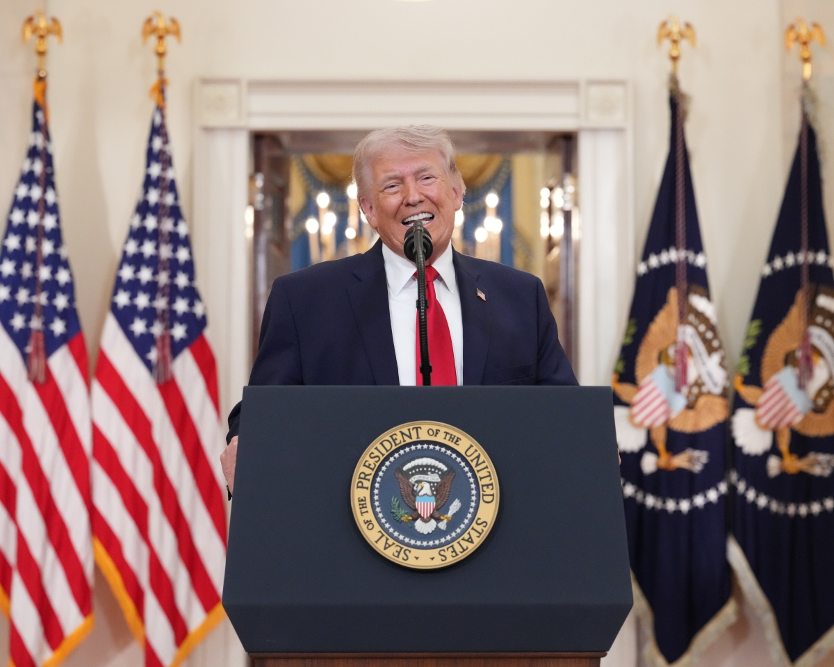 이란 전쟁 관련 대국민 연설하는 트럼프