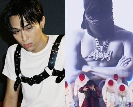 마약 투약 혐의로 1심에서 징역형의 집행유예를 선고받고 2심이 진행 중인 래퍼 식케이(왼쪽)가 항소심 첫 공판이 열린 2일 엠넷 ‘쇼미더머니’ 최종회에 영상으로 모습을 드러냈다.(오른쪽) 자료 : 식케이 인스타그램·엠넷 유튜브