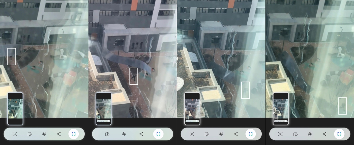 10m x 2m 크기 지붕을 가까스로 피하는 입주민 모습