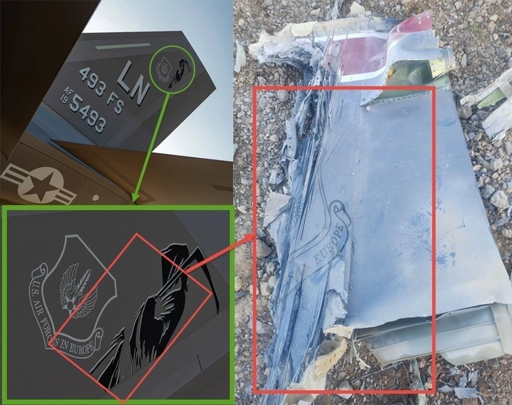 2일(현지시간) 이란 이슬람혁명수비대(IRGC)는 미군 5세대 전투기 F-35를 두 번째로 격추했다고 주장했다. 또한 격추된 전투기는 영국 레이큰히스 비행대 소속이라고 주장했다. 그러면서 엔진, 노즐 또는 동체 일부 파편으로 추정되는 사진을 잇따라 공개했다. 2026.4.2 이란 매체