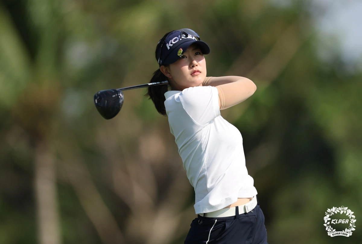 오수민의 드라이버 티샷. KLPGA 제공.