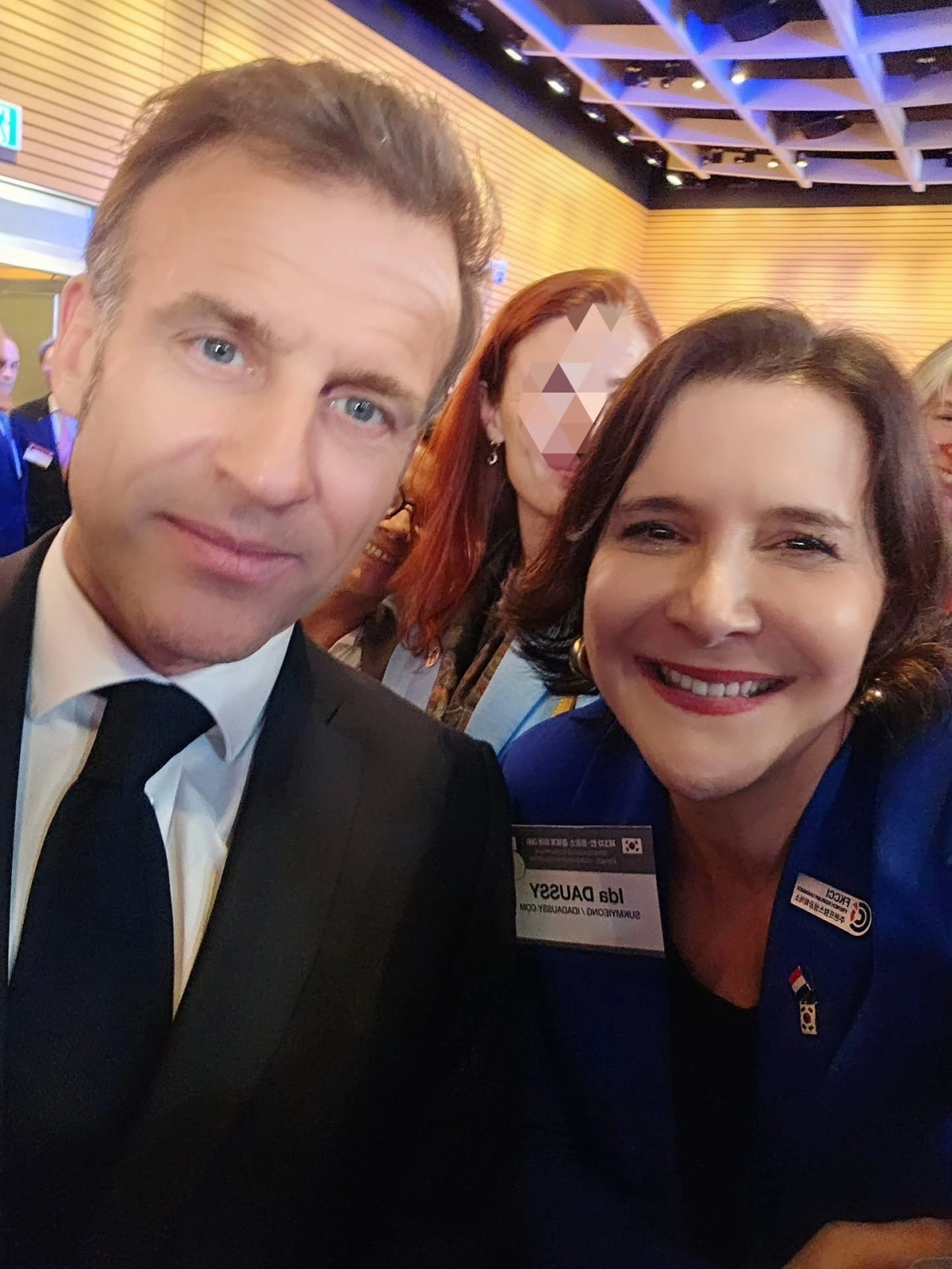 에마뉘엘 마크롱 프랑스 대통령과 이다도시. 이다도시 인스타그램