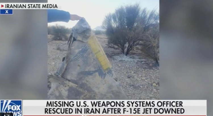 추락한 미군 F-15 전투기 잔해. 엑스 캡처