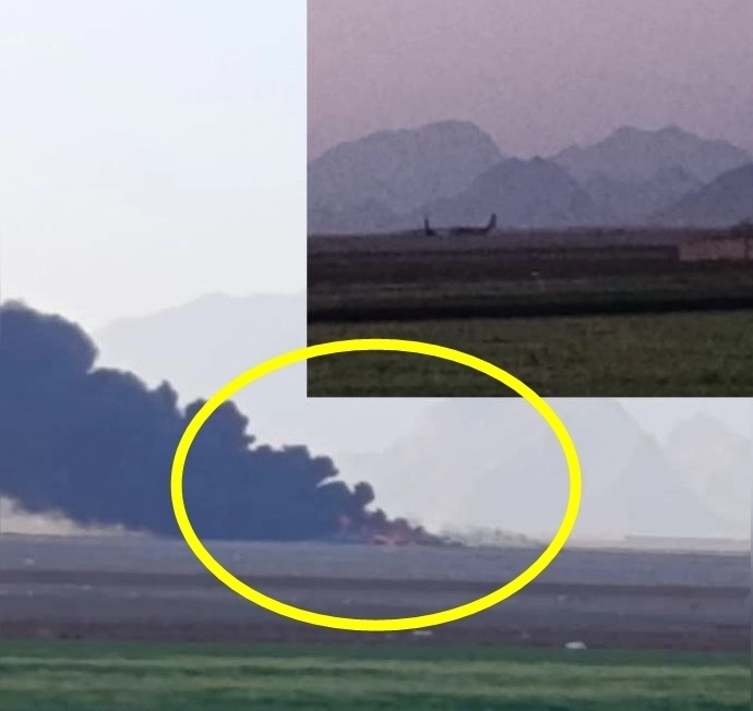 이란 이슬람혁명수비대(IRGC)는 이스파한 남부에서 실종 미군을 수색하던 미국 측 항공기를 격파했다고 5일(현지시간) 밝혔다. IRGC는 이날 긴급 성명에서 “혁명수비대가 격추한 전투기의 조종사를 수색하던 미국의 항공기를 격파했다”고 주장했다. 사진은 IRGC 공보부가 공개한 격추 현장 사진. 2026.4.5 IRGC