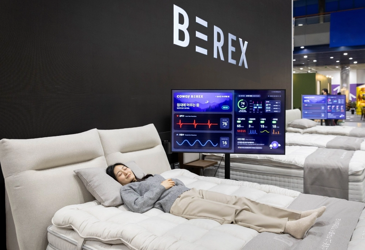 비렉스 ‘수면센서 매트리스 S시리즈’. 코웨이 제공